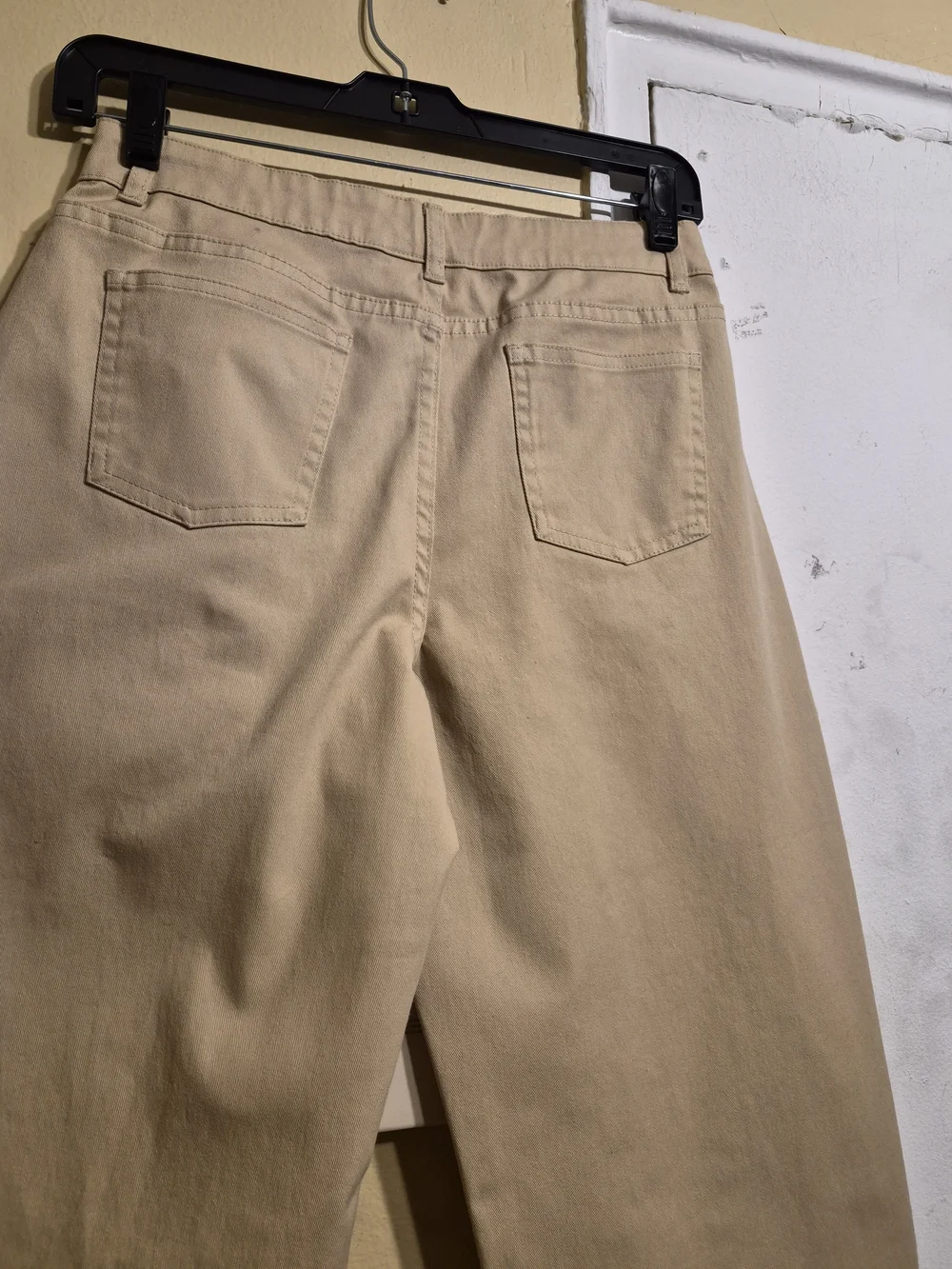 Owillo Kids Ladder Lace Embroidery Tan Khaki Pants - Classic Fit Size L